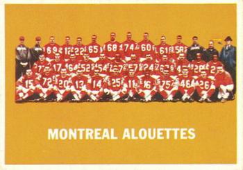 1964 Topps CFL #49 Montreal Alouettes Front