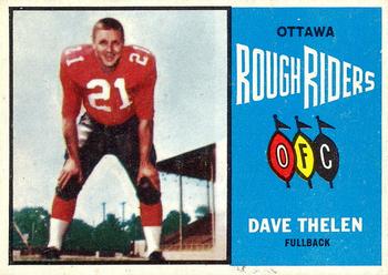 1964 Topps CFL #52 Dave Thelen Front