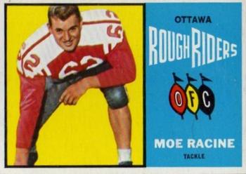 1964 Topps CFL #55 Moe Racine Front
