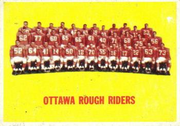 1964 Topps CFL #58 Ottawa Rough Riders Front