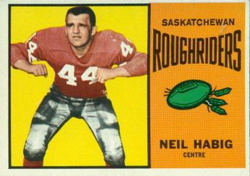 1964 Topps CFL #62 Neil Habig Front