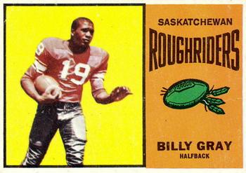 1964 Topps CFL #64 Billy Gray Front