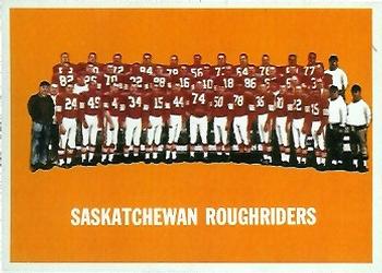 1964 Topps CFL #67 Saskatchewan Roughriders Front