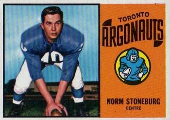 1964 Topps CFL #71 Norm Stoneburgh Front