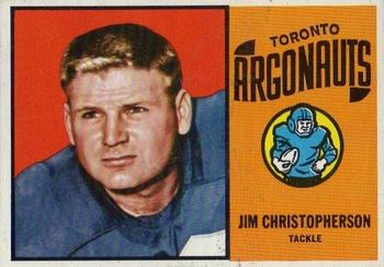1964 Topps CFL #73 Jim Christopherson Front
