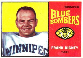 1964 Topps CFL #84 Frank Rigney Front