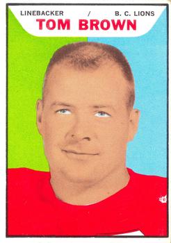 1965 Topps CFL #2 Tom Brown Front