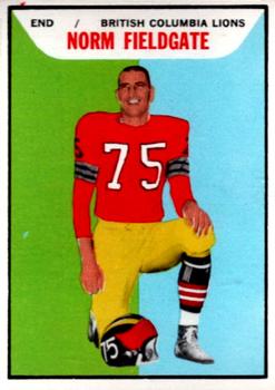 1965 Topps CFL #7 Norm Fieldgate Front