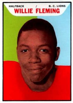 1965 Topps CFL #8 Willie Fleming Front