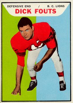 1965 Topps CFL #9 Dick Fouts Front