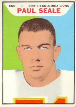 1965 Topps CFL #13 Paul Seale Front