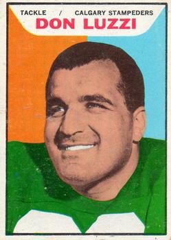 1965 Topps CFL #25 Don Luzzi Front