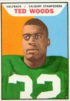 1965 Topps CFL #29 Ted Woods Front