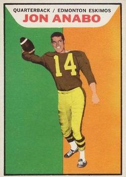 1965 Topps CFL #30 Jon Anabo Front