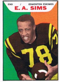 1965 Topps CFL #41 E.A. Sims Front