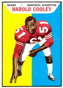 1965 Topps CFL #62 Harold Cooley Front