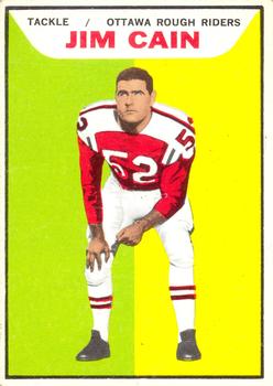 1965 Topps CFL #75 Jim Cain Front