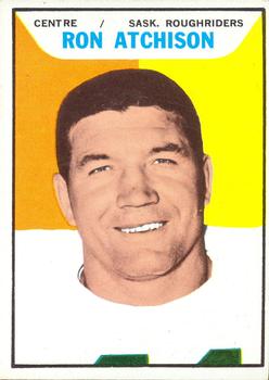 1965 Topps CFL #89 Ron Atchison Front