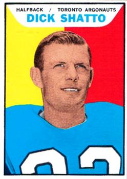 1965 Topps CFL #114 Dick Shatto Front