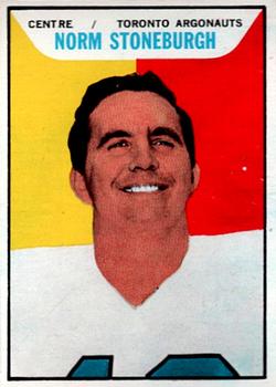 1965 Topps CFL #115 Norm Stoneburgh Front