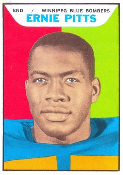 1965 Topps CFL #125 Ernie Pitts Front