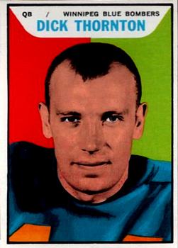 1965 Topps CFL #130 Dick Thornton Front