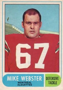 1968 O-Pee-Chee CFL #3 Mike Webster Front
