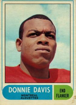 1968 O-Pee-Chee CFL #9 Donnie Davis Front