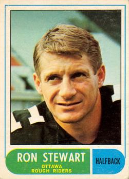 1968 O-Pee-Chee CFL #16 Ron Stewart Front