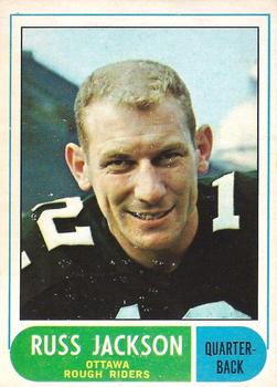 1968 O-Pee-Chee CFL #17 Russ Jackson Front