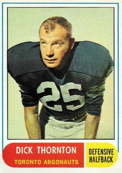 1968 O-Pee-Chee CFL #28 Dick Thornton Front