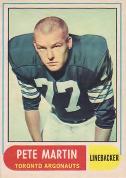 1968 O-Pee-Chee CFL #40 Pete Martin Front