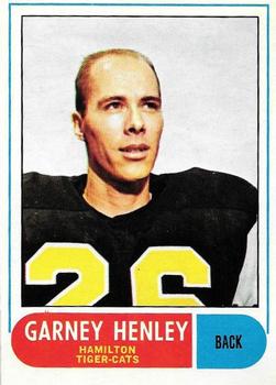 1968 O-Pee-Chee CFL #55 Garney Henley Front