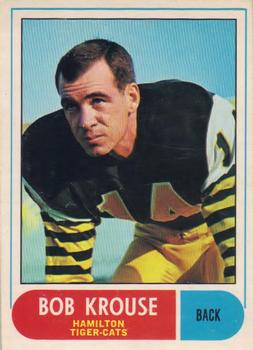 1968 O-Pee-Chee CFL #57 Bob Krouse Front