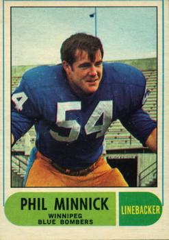 1968 O-Pee-Chee CFL #58 Phil Minnick Front