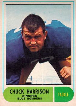 1968 O-Pee-Chee CFL #64 Chuck Harrison Front