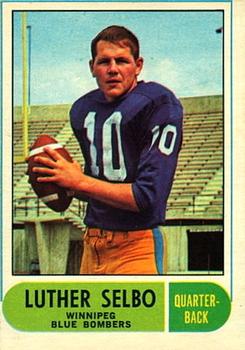 1968 O-Pee-Chee CFL #71 Luther Selbo Front