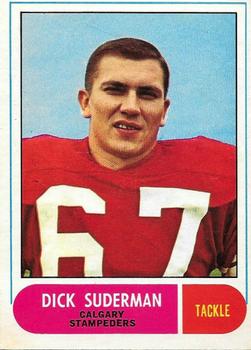 1968 O-Pee-Chee CFL #84 Dick Suderman Front
