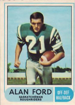 1968 O-Pee-Chee CFL #88 Alan Ford Front