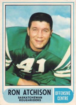 1968 O-Pee-Chee CFL #94 Ron Atchison Front