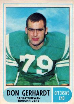1968 O-Pee-Chee CFL #99 Don Gerhardt Front