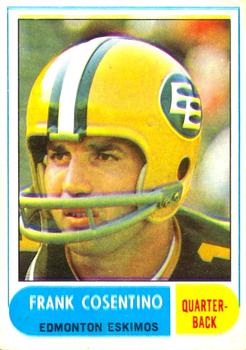 1968 O-Pee-Chee CFL #107 Frank Cosentino Front