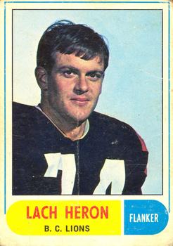 1968 O-Pee-Chee CFL #125 Lach Heron Front