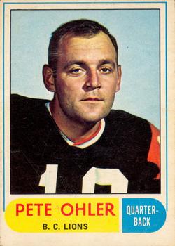 1968 O-Pee-Chee CFL #128 Pete Ohler Front