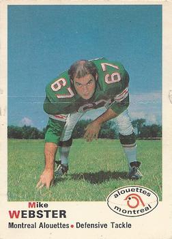 1970 O-Pee-Chee CFL #109 Mike Webster Front