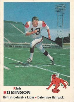 1970 O-Pee-Chee CFL #26 Rich Robinson Front