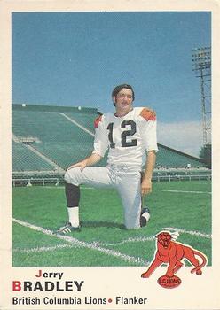 1970 O-Pee-Chee CFL #30 Jerry Bradley Front