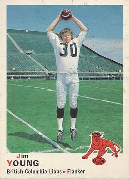 1970 O-Pee-Chee CFL #32 Jim Young Front