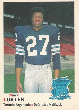 1970 O-Pee-Chee CFL #3 Marv Luster Front