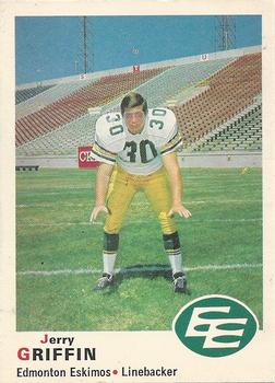 1970 O-Pee-Chee CFL #51 Jerry Griffin Front